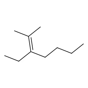 2-Methyl-3-ethyl-2-heptene structure