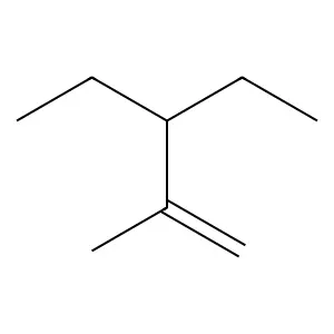 1-Pentene, 3-ethyl-2-methyl- structure