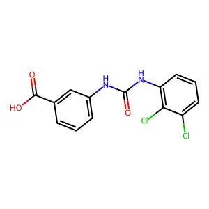 3-(3-(2,3-Dichlorophenyl)ureido)benzoic acid structure