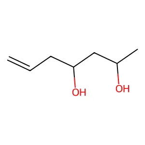 6-Heptene-2,4-diol structure