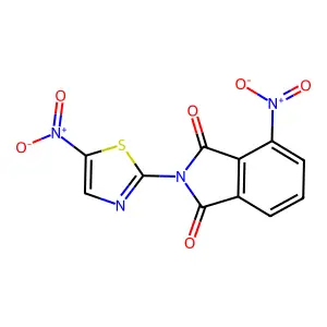 4-Nitro-2-(5-nitro-1,3-thiazol-2-yl)-1h-isoindole-1,3(2h)-dione structure