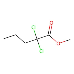 Methyl 2,2-dichloropentanoate structure
