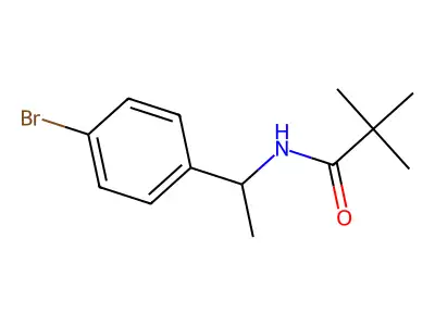 Propanamide, N-[1-(4-bromophenyl)ethyl]-2,2-dimethyl- structure