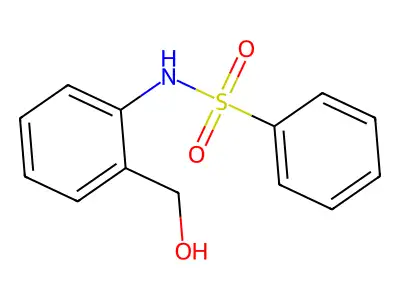 N-[2-(hydroxymethyl)phenyl]benzenesulfonamide structure