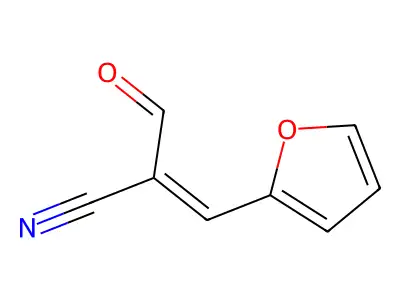 2-Formyl-3-(furan-2-yl)prop-2-enenitrile structure
