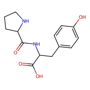 L-prolyl-L-tyrosine structure
