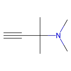 Dimethyl(2-methylbut-3-yn-2-yl)amine structure