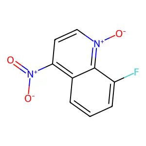 8-氟-4-硝基喹啉1-氧化物 structure