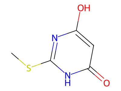 2-Methylthiopyrimidine-4,6-diol structure