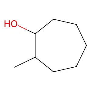 Cycloheptanol, 2-methyl-, trans- structure