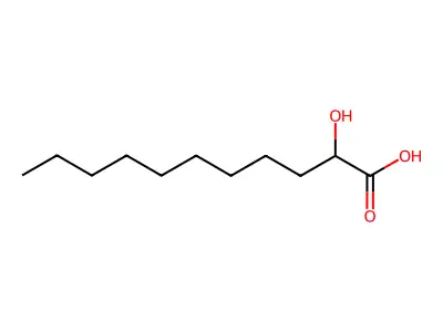 2-Hydroxyundecanoic acid structure