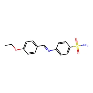 4-[(4-乙氧基亚苄基)氨基]苯磺酰胺 structure