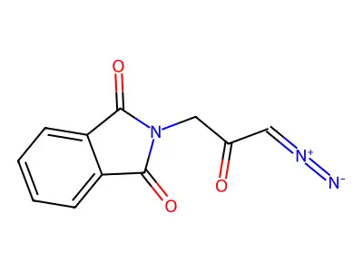 N-(2-Oxo-3-diazopropyl)phthalimide structure