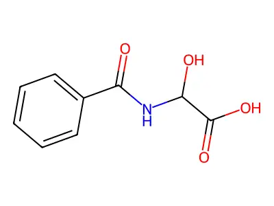 Alpha-Hydroxyhippuric acid structure