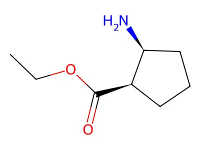 Ethyl (1R,2S)-2-Aminocyclopentanecarboxylate structure