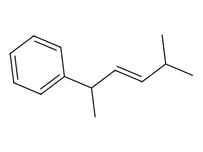 (1,4-Dimethylpent-2-enyl)benzene structure