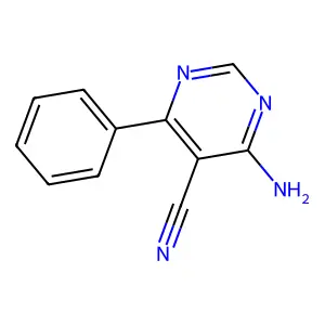 4-Amino-6-phenylpyrimidine-5-carbonitrile structure