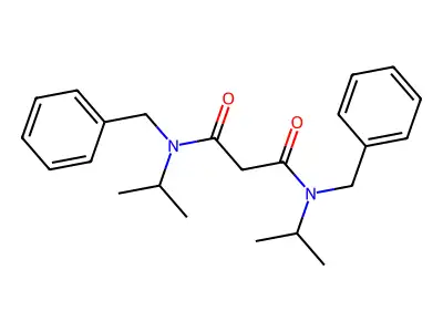N,N'-Dibenzyl-N,N'-diisopropyl-malonamide structure