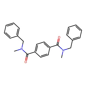 1-N,4-N-dibenzyl-1-N,4-N-dimethylbenzene-1,4-dicarboxamide structure