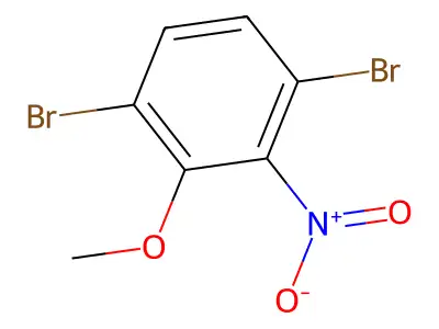 1,4-Dibromo-2-methoxy-3-nitrobenzene structure