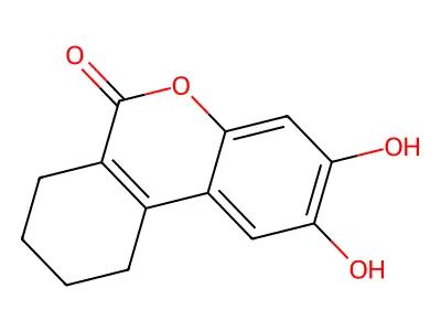 2,3-dihydroxy-7,8,9,10-tetrahydro-6H-benzo[c]chromen-6-one structure