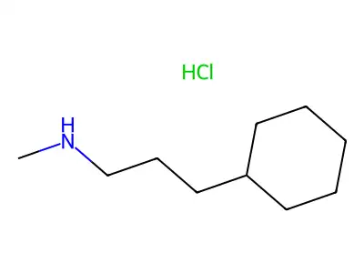 N-Methyl cyclohexanepropanamine HCl structure