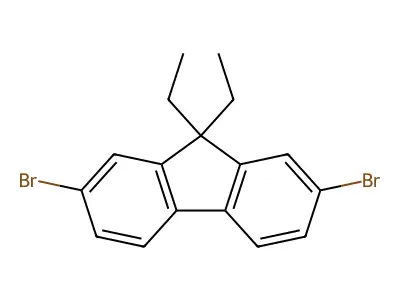 2,7-Dibromo-9,9-diethylfluorene structure