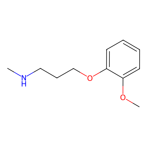 (3-(2-Methoxyphenoxy)propyl)(methyl)amine structure