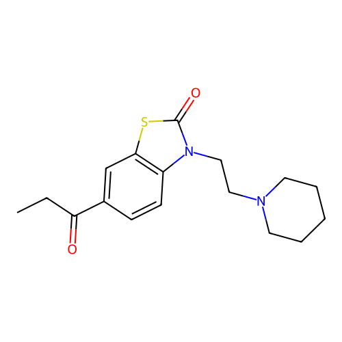 3-(2-Piperidin-1-yl-ethyl)-6-propionyl-3H-benzothiazol-2-one structure