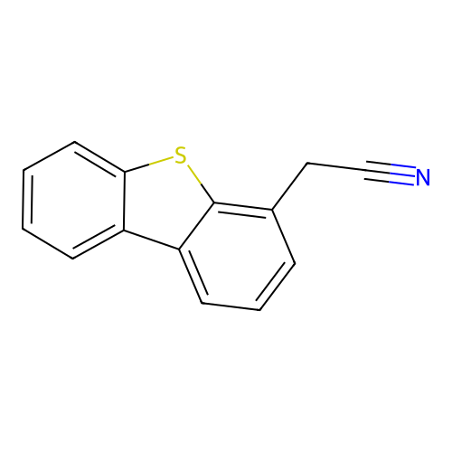 2-Dibenzothiophen-4-ylacetonitrile structure