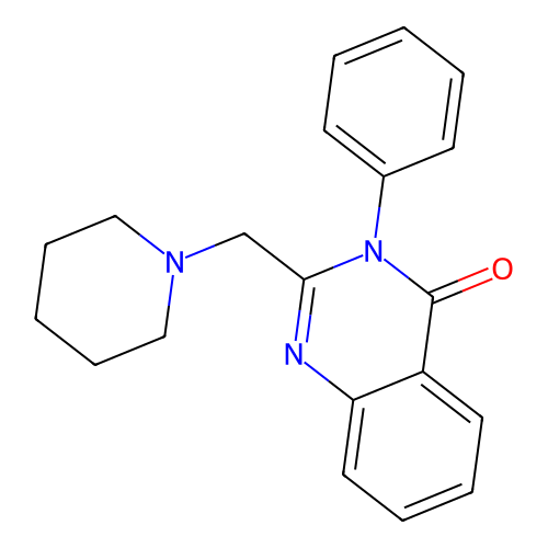 3-phenyl-2-(piperidin-1-ylmethyl)quinazolin-4(3H)-one structure
