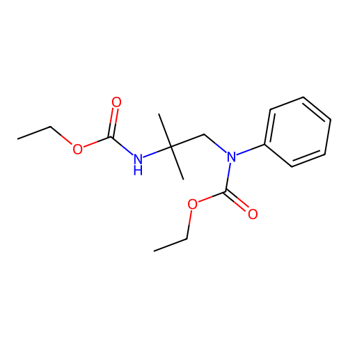 N',N2-Dicarbethoxy-2-methyl-N'-phenyl-1,2-propanediamine structure