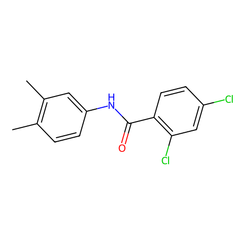 2,4-dichloro-N-(3,4-dimethylphenyl)benzamide structure