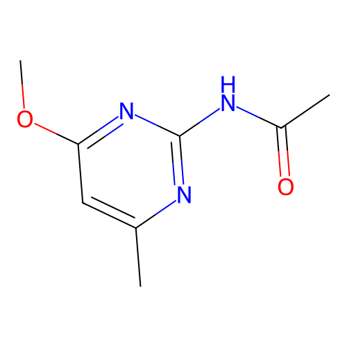 N-(4-methoxy-6-methylpyrimidin-2-yl)acetamide structure