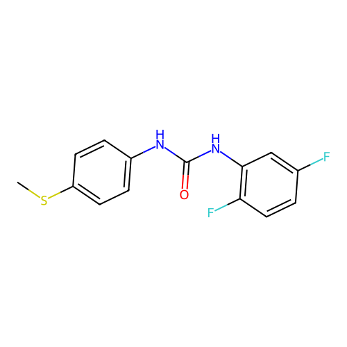 1-(2,5-Difluorophenyl)-3-[4-(methylsulfanyl)phenyl]urea structure