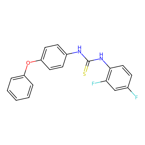 1-(2,4-Difluorophenyl)-3-(4-phenoxyphenyl)-2-thiourea structure