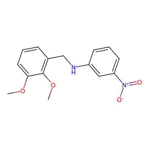 2,3-二甲氧基-N-(3-硝基苯基)苄胺 structure