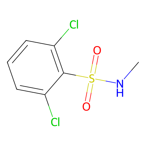 2,6-dichloro-N-methylbenzene-1-sulfonamide structure