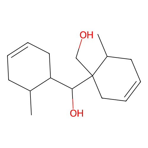[1-(hydroxymethyl)-6-methylcyclohex-3-en-1-yl](6-methylcyclohex-3-en-1-yl)methanol structure