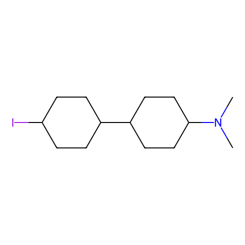 N,N-Dimethyl-4-(4-iodocyclohexyl)cyclohexylamine structure
