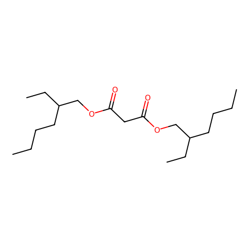 Propanedioic acid, 1,3-bis(2-ethylhexyl) ester structure
