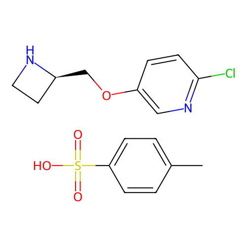 Tebanicline tosylate structure