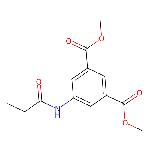 Dimethyl 5-(propionylamino)isophthalate structure