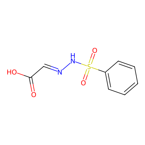 Acetic acid, [(phenylsulfonyl)hydrazono]- structure