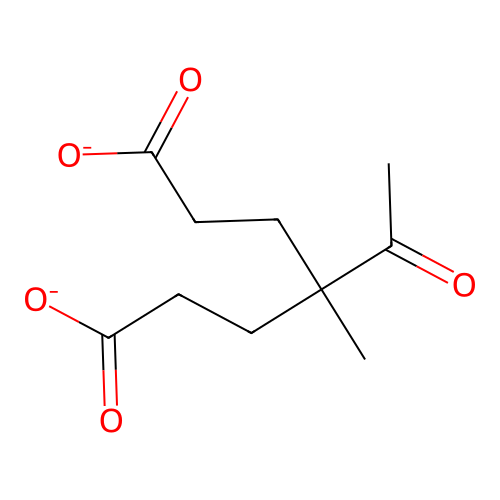4-Acetyl-4-methylheptanedioate structure