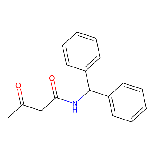 N-(DiPhenyl-Methyl)-Acetoacetamide structure