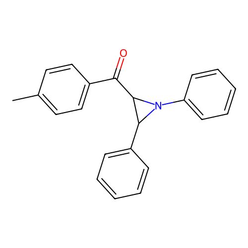 (1,3-Diphenyl-2-aziridinyl)(4-methylphenyl)methanone structure