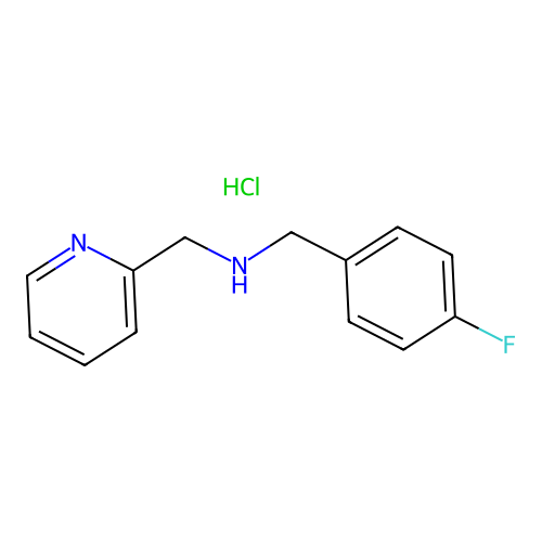 (4-Fluorobenzyl)(2-pyridinylmethyl)amine hydrochloride structure