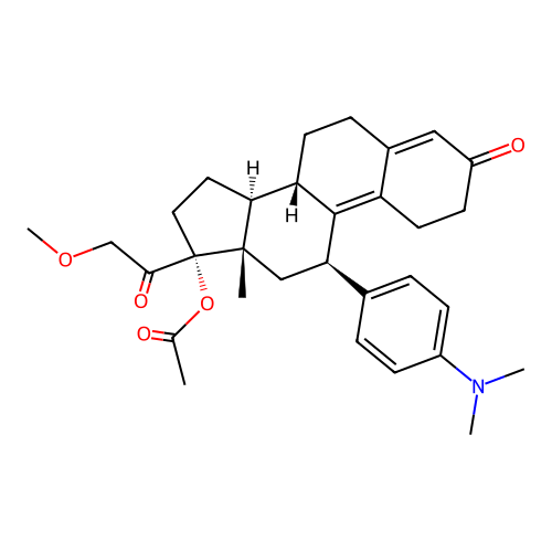 Telapristone Acetate structure