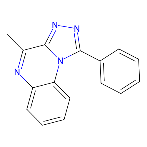 4-Methyl-1-phenyl(1,2,4)triazolo(4,3-a)quinoxaline structure